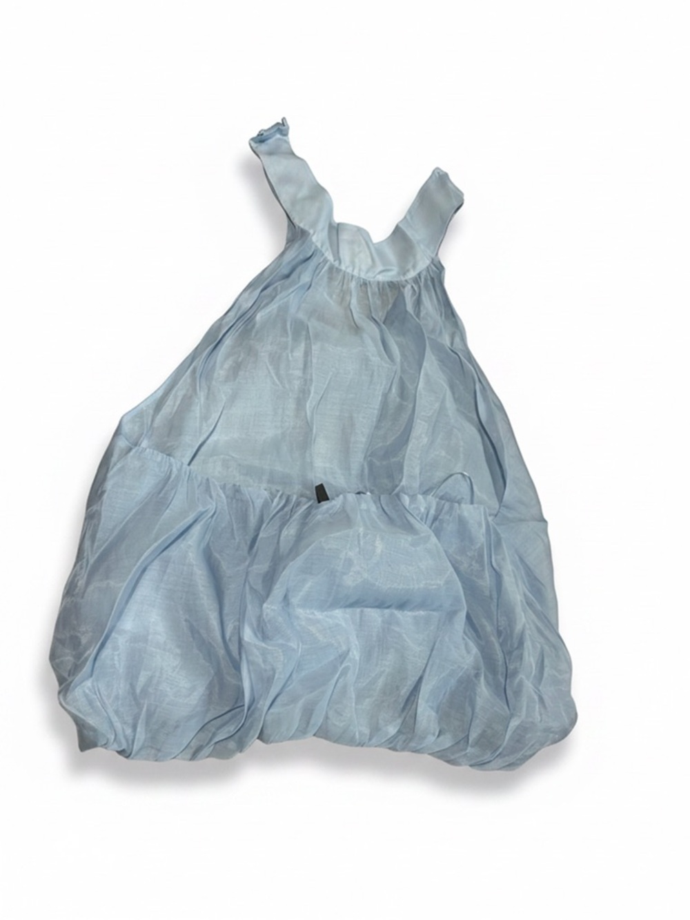 Anthropologie Pale Blue Sleeveless Bubble Top - Picture 3 of 6